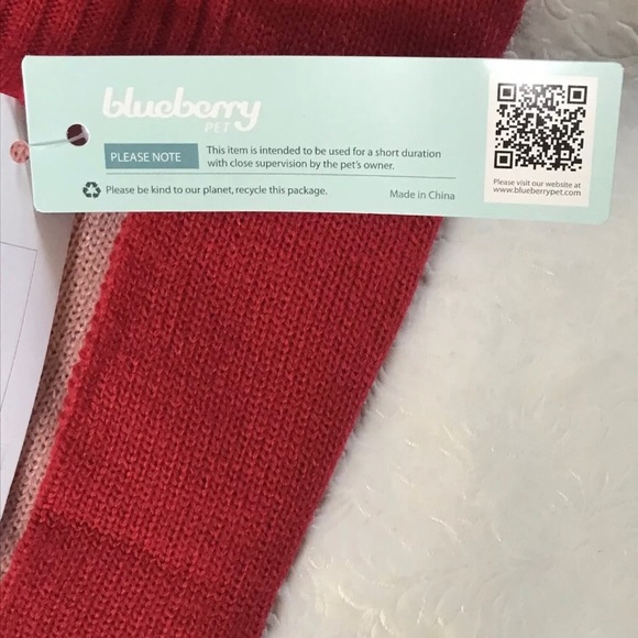 🐕 Blueberry Pet Red Sweater Dog Size XL/16” - Picture 5 of 9